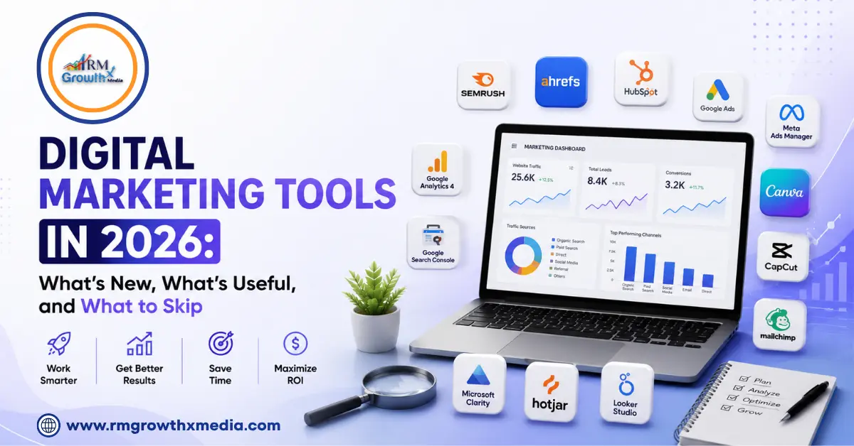 Digital Marketing Tools in 2026 for SEO analytics advertising and automation