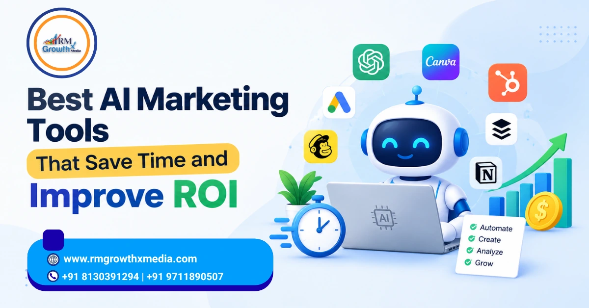 AI Marketing Tools for saving time and improving marketing ROI