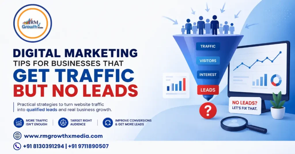 Digital Marketing Tips for Businesses That Get Traffic but No Leads